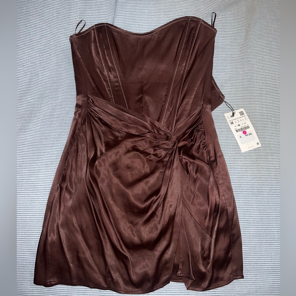 ZARA mini dress- brown